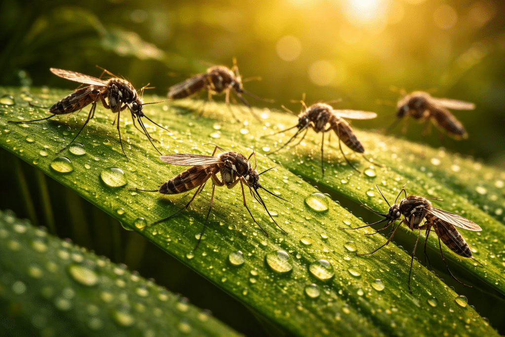 Pest control treatment illustration