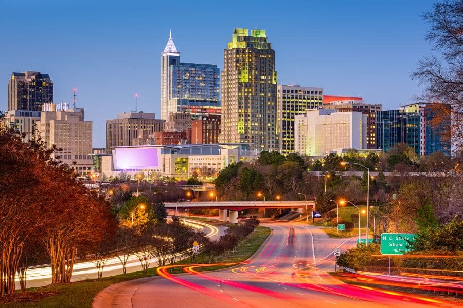 Downtown Raleigh, NC skyline