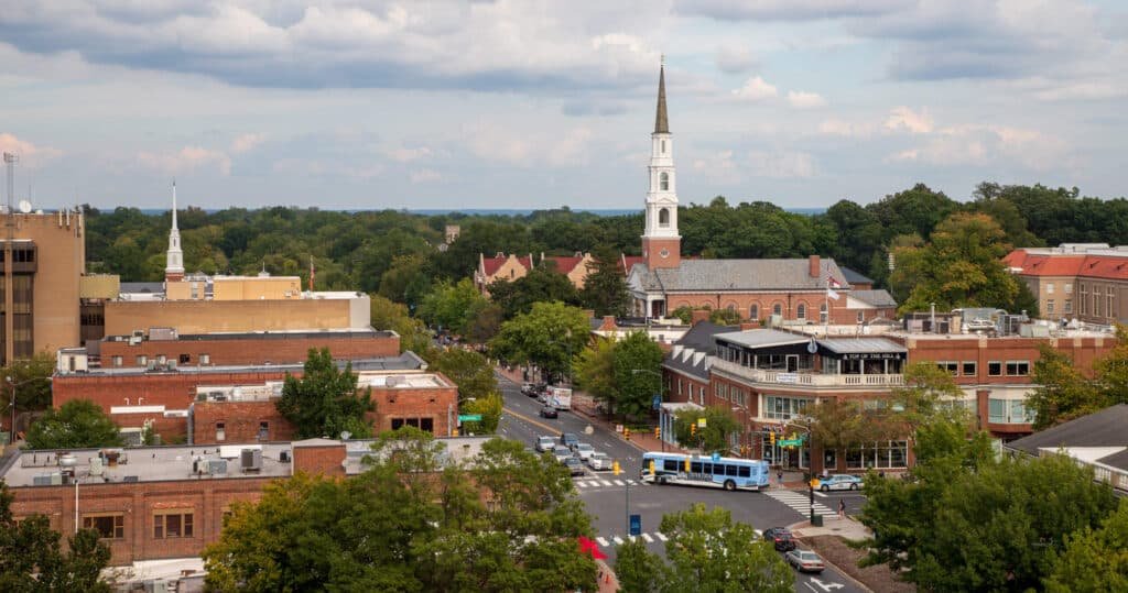 Downtown Chapel Hill, NC street view