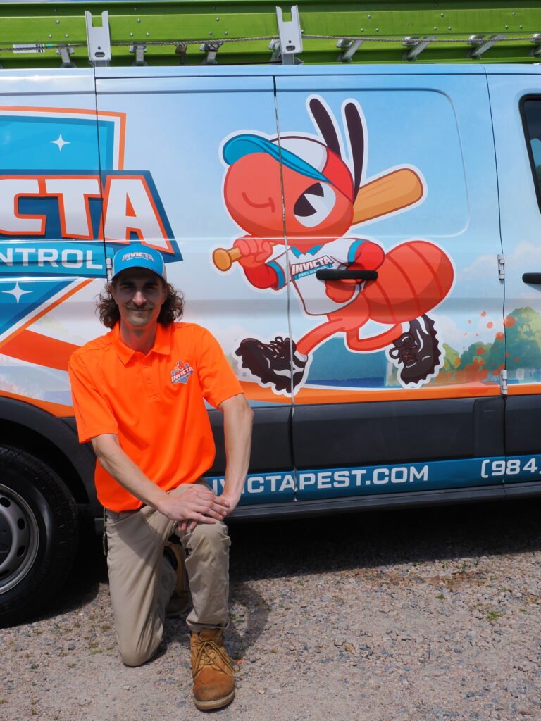 Invicta Pest Control technician on the job