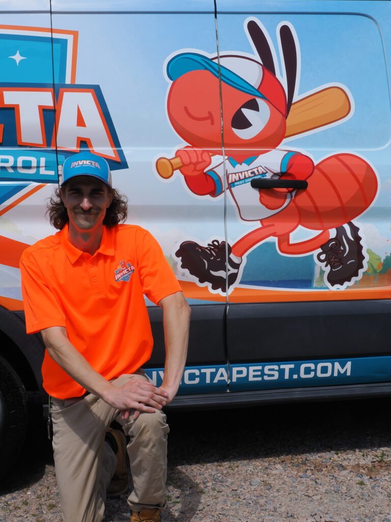 Invicta Pest Control technician on the job