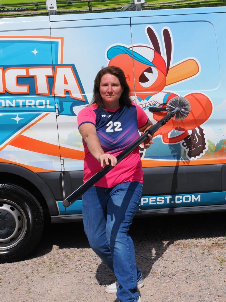 Invicta Pest Control technician on the job