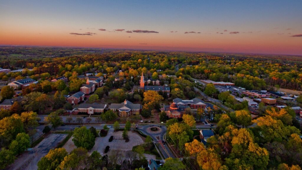 Wake Forest, NC town landscape